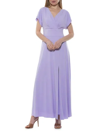 Alexia Admor Women's Brielle Surplice Maxi Dress In Lilac