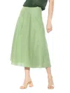 Alexia Admor Brilyn Linen Midi Skirt In Sage
