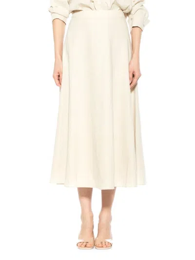 Alexia Admor Women's Brilyn A Line Maxi Skirt In White