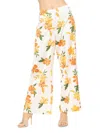 Alexia Admor Women's Cerise Floral Wide Leg Pants In Ivory Floral