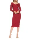 Alexia Admor Women's Christy Crossover Midaxi Bodycon Dress In Burgundy