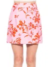 Alexia Admor Cyrus Double Breasted Miniskirt In Pink Floral
