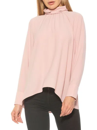 Alexia Admor Women's Danielle Mockneck Blouse In Blush