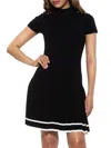 Alexia Admor Women's Devika Ribbed & Pleated Mini Dress In Black