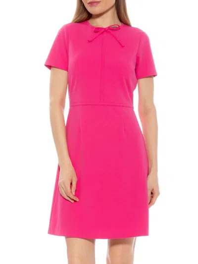 Alexia Admor Women's Eira A-line Mini Dress In Hot Pink