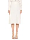 Alexia Admor Eliza Pleated Knit Skirt In Ivory