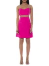 Alexia Admor Women's Eloise Illusion Mini Fit And Flare Dress In Hot Pink