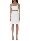 Alexia Admor Women's Eloise Illusion Mini Fit And Flare Dress In Ivory