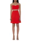 Alexia Admor Women's Eloise Illusion Mini Fit And Flare Dress In Red