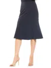 Alexia Admor Ezra Flared Midi Skirt In Navy