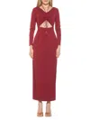 Alexia Admor Farish Maxi Dress In Burgundy