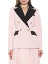 Alexia Admor Women's Farrah Double Breasted Blazer In Pink
