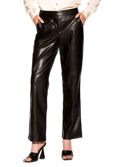 Alexia Admor Women's Faux Leather Pants In Black