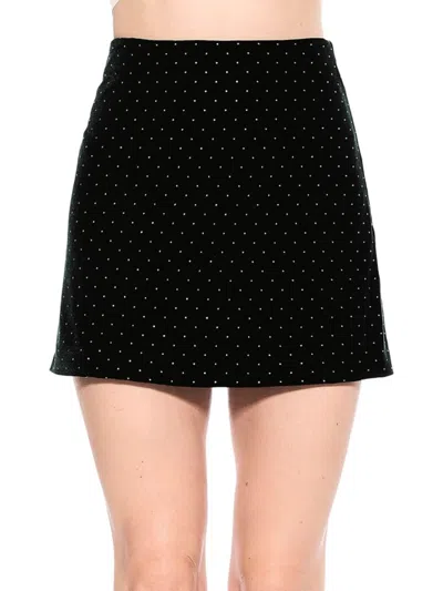 Alexia Admor Women's Finn Velvet Mini Skirt In Black