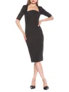 Alexia Admor Women's Freya Short Sleeve Sheath Dress In Black
