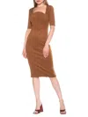 Alexia Admor Freya Sheath Midi Dress In Brown