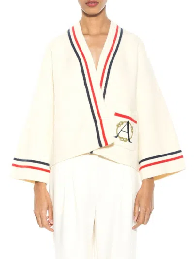 Alexia Admor Women's Gabbi Knit Nautical Jacket In Ivory