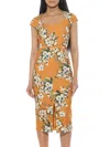 Alexia Admor Gia Sheath Dress In Mustard Multi