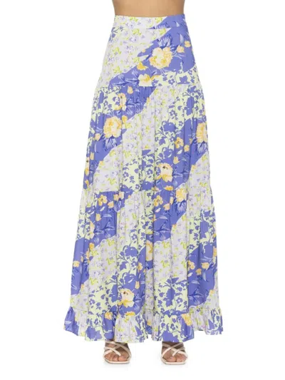 Alexia Admor Women's Halima Tiered Maxi Skirt In Halogen Floral