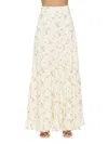 Alexia Admor Halima Maxi Skirt In Ivory Ditzy