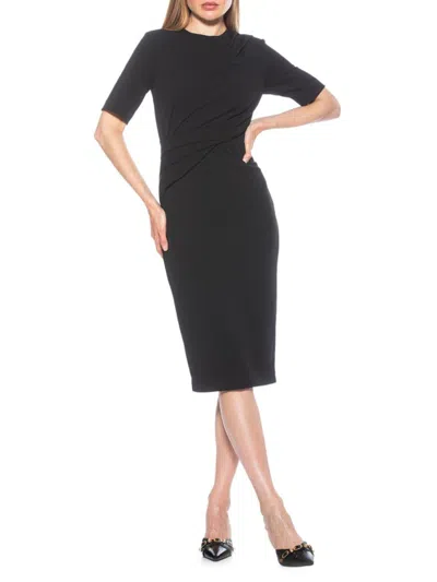 Alexia Admor Women's Harper Elbow Sleeve Sheath Dress In Black