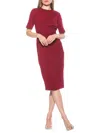 Alexia Admor Women's Harper Elbow Sleeve Sheath Dress In Cranberry