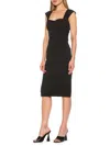 Alexia Admor Harper Cap Sleeve Corset Midi Dress In Black