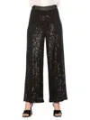 Alexia Admor Illy Wide Leg Sequin Pants In Black