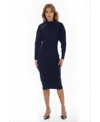 Alexia Admor Indigo Dress In Blue