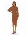 Alexia Admor Indigo Dress In Brown