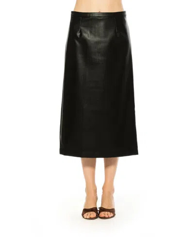 Alexia Admor Women's Isla Faux Leather Skirt In Black