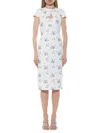 Alexia Admor Women's Janine Keyhole Midi Sheath Dress In Ivory Floral