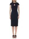 Alexia Admor Women's Janine Keyhole Midi Sheath Dress In Navy