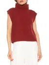 Alexia Admor Women's Jaylani Turtleneck Sweater Vest In Burgundy