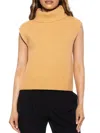 Alexia Admor Women's Jaylani Turtleneck Sweater Vest In Camel