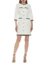 Alexia Admor Long Shirtdress In Ivory