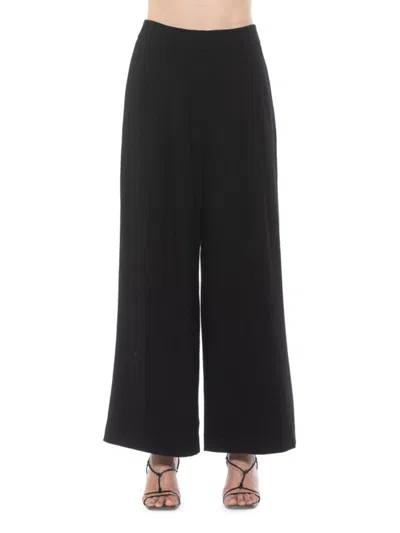 Alexia Admor Women's Kari Pleated Wide Leg Pants In Black
