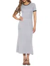Alexia Admor Women's Keiko Rib Knit Midi Sheath Dress In Grey