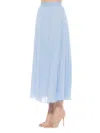 Alexia Admor Kesia Midi Chiffon Pleated Skirt In Halogen Blue