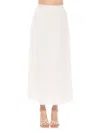 Alexia Admor Kesia Midi Chiffon Pleated Skirt In Ivory