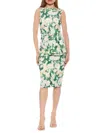 Alexia Admor Women's Kiara Bow Midaxi Sheath Dress In Green Floral