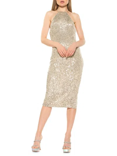 Alexia Admor Women's Letitia Sequin Sheath Dress In Silver