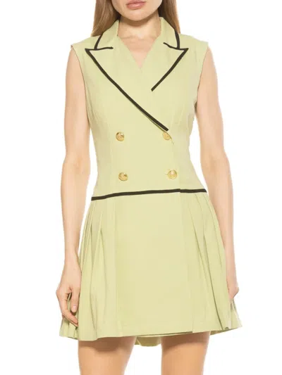 Alexia Admor Women's Lilyana Double Breasted Mini Coat Dress In Mint