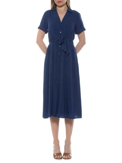 Alexia Admor Women's Liv Midaxi A Line Dress In Navy