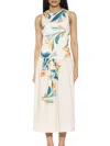 Alexia Admor Lyle Drop Waist Midi Dress In Large Floral