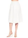 Alexia Admor Mabel Flared Midi Skirt In White