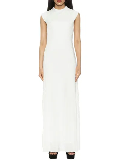 Alexia Admor Women's Nalani Cap Sleeve Maxi Sheath Dress In White
