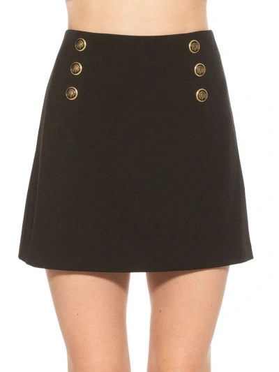 Alexia Admor Women's Nayra Ponte Knit Mini Skirt In Black