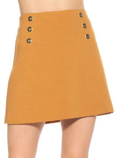 Alexia Admor Women's Nayra Ponte Knit Mini Skirt In Camel