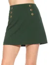 Alexia Admor Nayra Classic Mini Skirt In Emerald